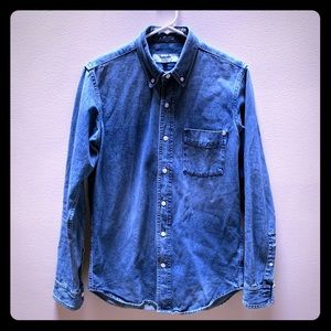 Baldwin Denim Oxford Shirt Slim Fit Size Small